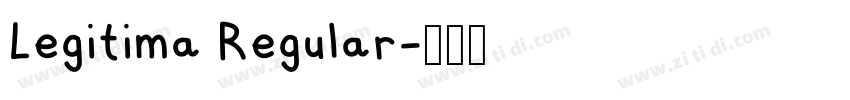Legitima Regular字体转换